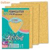 Hartie gumata, autoadeziva, cu sclipici, A4, S-COOL Foam Glitter Sticky, 10 buc/set