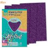 Hartie gumata, autoadeziva, cu sclipici, A4, S-COOL Foam Glitter Sticky, 10 buc/set