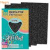 Hartie gumata, autoadeziva, cu sclipici, A4, S-COOL Foam Glitter Sticky, 10 buc/set