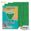 Hartie gumata, cu sclipici, A4, S-COOL Foam Glitter, 10 buc/set