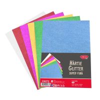 Hartie colorata cu sclipici A4, asortat, DACO, 6 buc/set Hartie colorata cu sclipici A4, asortat, DACO, 6 buc/set
