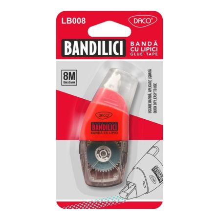 Lipici banda 6 mm x 8 m, DACO Bandilici