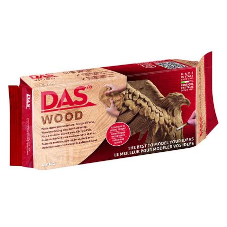 Pasta modelatoare cu fibre de lemn, 700 g, DAS