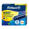 Patroane cerneala mici PELIKAN 4001, 6 buc/set