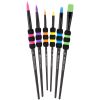 Pensule FABER-CASTELL Soft Touch Black, 6 buc/set