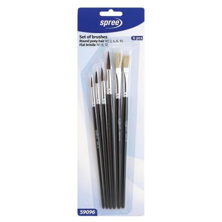 Pensule SPREE, 6 buc/set