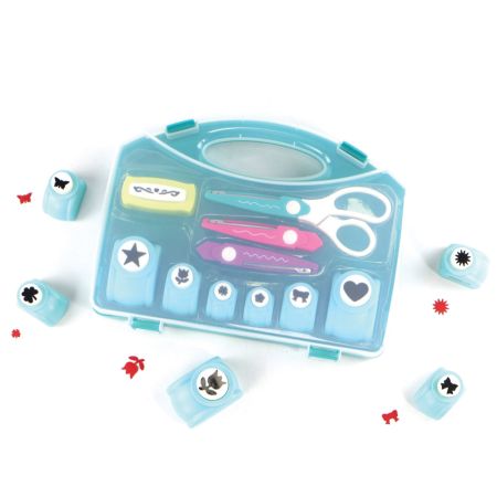 Perforatoare hobby si foarfeca S-COOL, 10 piese/set