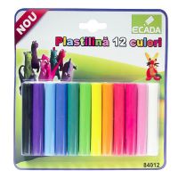 Plastilina 12 culori/set 180 g ECADA Plastilina 12 culori/set 180 g ECADA