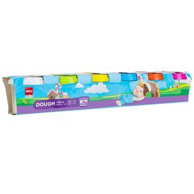 Plastilina 6 culori/set, 600 g, DELI
