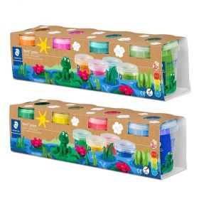 Plastilina moale, 4 culori/set 520g, STAEDTLER Noris