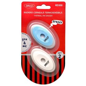 Radiera cerneala termosensibila DACO You and Me RD300, 2 buc/set