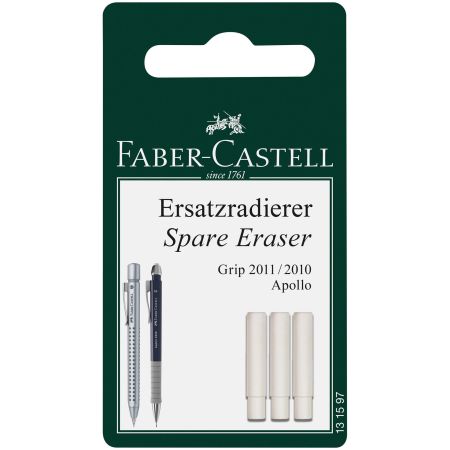 Radiera creion mecanic FABER-CASTELL, 3 buc/set