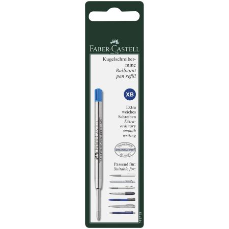 Rezerva pix varf XB, metalica, FABER CASTELL