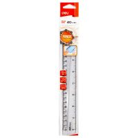 Rigla din plastic transparent 20 cm DELI Rigla din plastic transparent 20 cm DELI