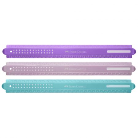 Rigla din plastic 30 cm FABER CASTELL Sparkle