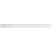 Rigla din plastic transparent, 50 cm Rigla din plastic transparent, 50 cm