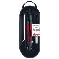 Set compas ROTRING Compact 6560, 4 piese Set compas ROTRING Compact 6560, 4 piese