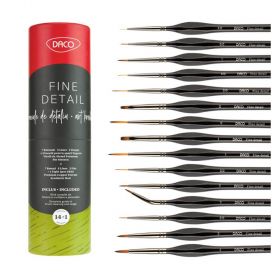 Pensule pentru detaliu DACO Fine Detail, PN2914, 15 buc/set