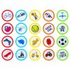 Stampile  pentru copii S-COOL Jumbo SC2284, 20 buc/set
