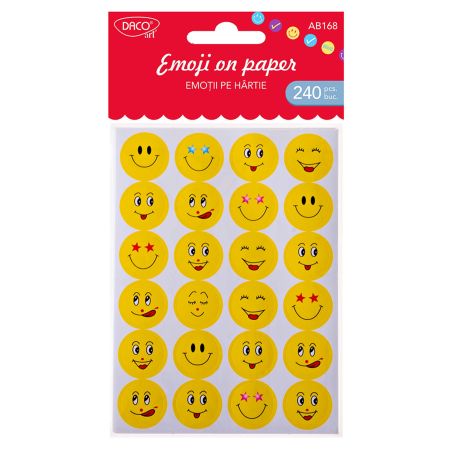 Sticker fete amuzante DACO AB168, 240 buc/set