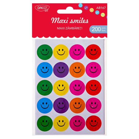 Sticker fete zambitoare DACO Maxi Smiles AB167