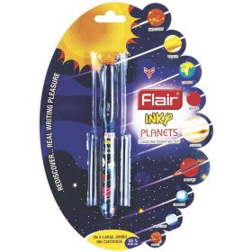 Stilou cu 2 rezerve FLAIR Inky Planets