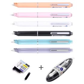 Stilou retractabil WRITECH + 5 rezerve cerneala, in cutie cadou