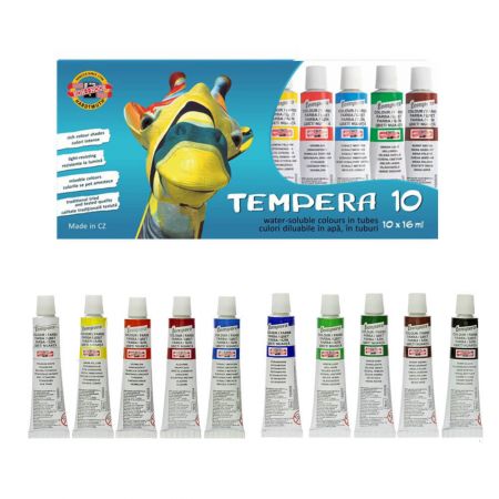 Tempera 10 tuburi/ set, KOH-I-NOOR