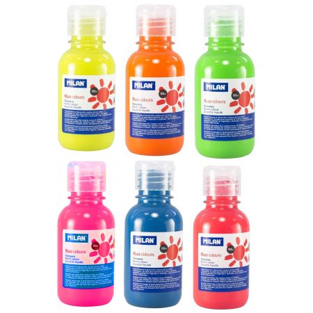 Tempera MILAN Fluo Colours, 125 ml