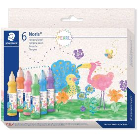 Tempera 75 ml STAEDTLER Noris Pearl, 6 culori/set