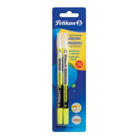 Textmarker cu 2 capete PELIKAN Erasable, 2 buc/set