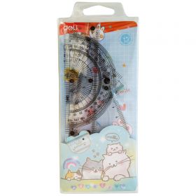 Trusa geometrie 4 piese DELI G00803