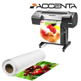 Rola hartie plotter, foto lucioasa, resin coated, 260 g/mp, A1+, 610 mm x 30 m, ACCENTA