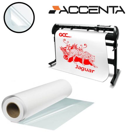 Rola adeziva transparenta, vinil A1+, 30 m ACCENTA