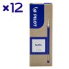 Set 12 rollere albastre, 0.7 mm, PILOT FriXion Clicker + 12 rezerve