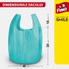 Saci menajeri cu manere, FINO Color XXL, 35 L, 100 buc/rola