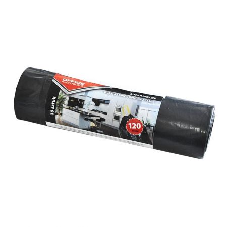 Saci menajeri cu snur 120L, OFFICE PRODUCTS, 10 buc/rola