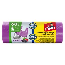 Saci menajeri parfumati, cu manere, FINO Color Premium, 60 L, 20 buc/rola