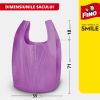 Saci menajeri parfumati, cu manere, FINO Color Premium XXL, 60 L, 60 buc/rola
