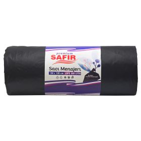 Saci menajeri SAFIR Premium, 300 L, 10 buc/rola