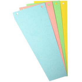 Separatoare biblioraft, 2 perforatii, 100 file, 4 culori/set, EXACOMPTA Forever Recycled