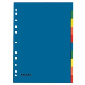 Separatoare plastic color, 10 culori/set, FALKEN 112984