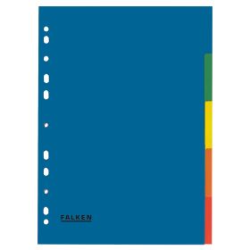 Separatoare plastic color, 5 culori/set, FALKEN 112983