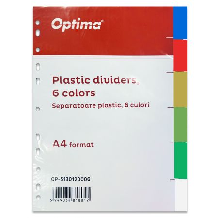 Separatoare plastic color OPTIMA