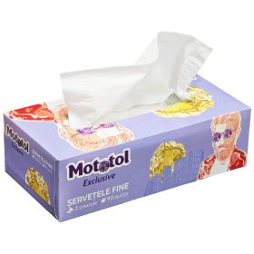 Servetele cutie, 3 straturi, 90 buc/set, MOTOTOL Exclusive