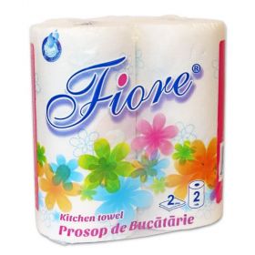 Prosop hartie FIORE, 2 straturi, 2 role/set