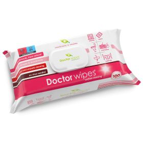 Servetele umede cu otet si bicarbonat DOCTOR WIPES, 100 buc/pachet