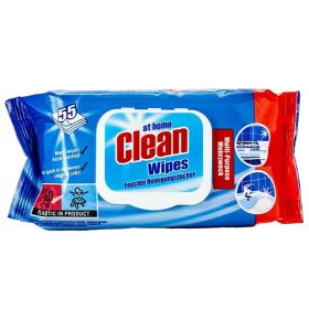 Servetele umede universale AT HOME Clean, 55 buc/pachet