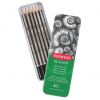 Set creioane grafit DERWENT Academy 3B-2H, 6 buc/cutie metal
