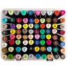 Markere 2 capete 1 mm/7 mm, DACO Art Duet, 80 buc/set